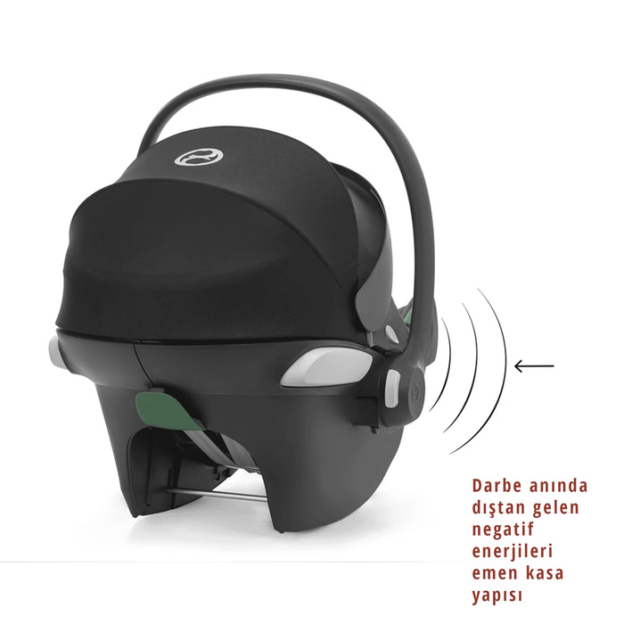 Cybex Aton B2 isize (volcano black)<br> (Adac ödüllü bebek puset ana kucağı 0-13 kg)