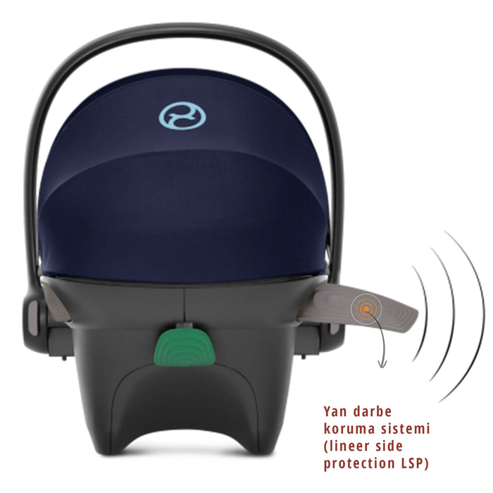 Cybex Aton B2 isize (volcano black)<br> (Adac ödüllü bebek puset ana kucağı 0-13 kg)