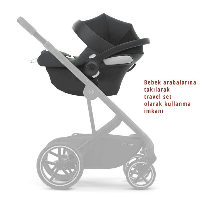 Cybex Aton B2 isize (volcano black)<br> (Adac ödüllü bebek puset ana kucağı 0-13 kg)