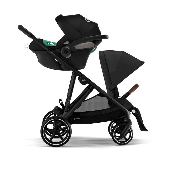 Cybex Gazelle S iki çocuk versiyonu Moon Black yandan görünüm