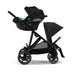 Cybex Gazelle S iki çocuk versiyonu Moon Black yandan görünüm