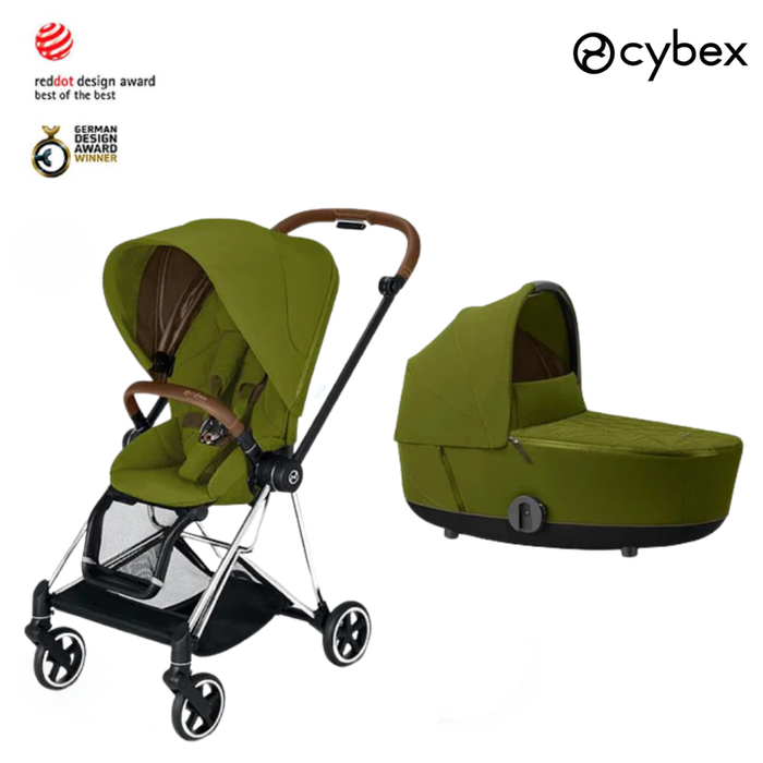 Cybex Mios Set (chrome brown-khaki green) <br> (portbebe hediyeli)