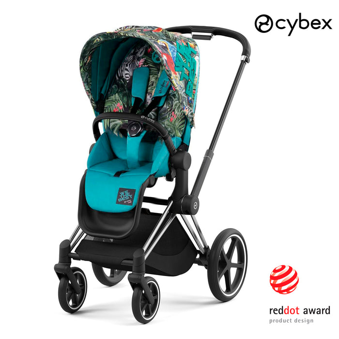 Cybex Priam (chrome black-özel seri We the Best) <br> (ikonik lüks bebek arabası)