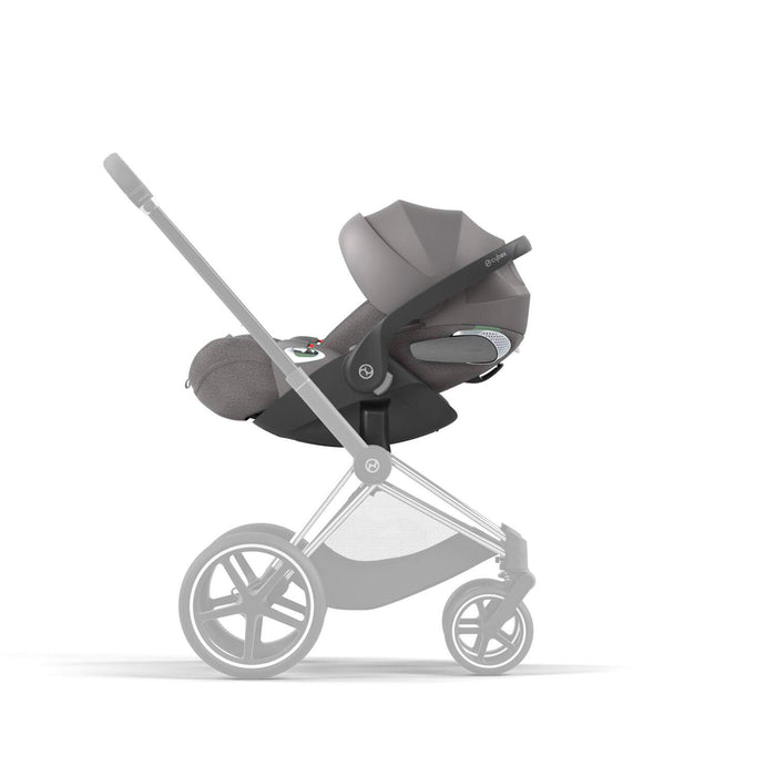 (mayıs 2025 teslim) Cybex Cloud T isize Plus (terletmeyen özel kumaş) (mirage grey)<br> (Adac ödüllü tam yatışlı bebek puset ana kucağı 0-13 kg)