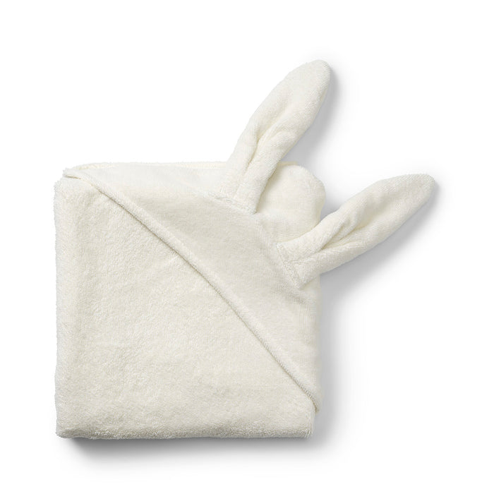 Elodie Details Kapüşonlu Bebek Havlusu Vanilla White Bunny