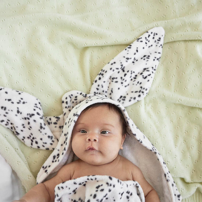 Elodie Details Kapüşonlu Bebek Havlusu Dalmatian Dots