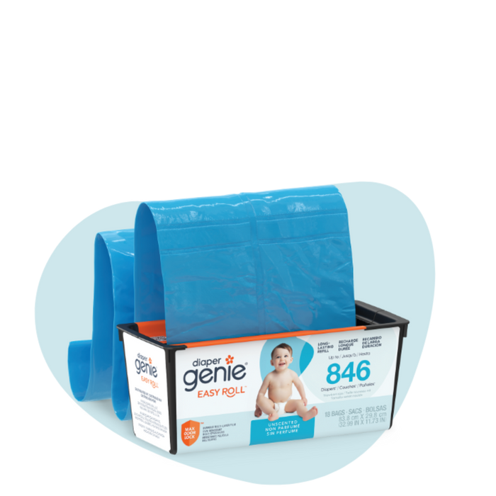 Diaper Genie Easy Roll yedek poşet, 18'li