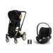 Cybex ePriam Travel Sistem | Jeremy Scott Wings & Cloud T Sephia Black — adaptör dahil