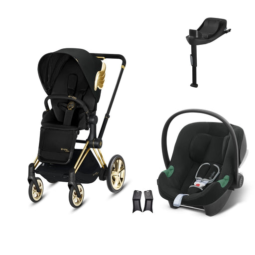 Cybex ePriam Travel Sistem | Jeremy Scott Wings & Aton B2 Bazalı Volcano Black — adaptör dahil