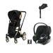 Cybex ePriam Travel Sistem | Jeremy Scott Wings & Aton B2 Bazalı Volcano Black — adaptör dahil