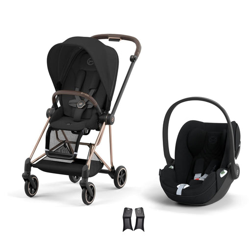Cybex Mios Travel Sistem | Rosegold Sephia Black & Cloud T Plus Sephia Black — adaptör dahil