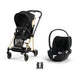Cybex Mios Travel Sistem | Jeremy Scott Wings & Cloud T Plus Sephia Black — adaptör dahil
