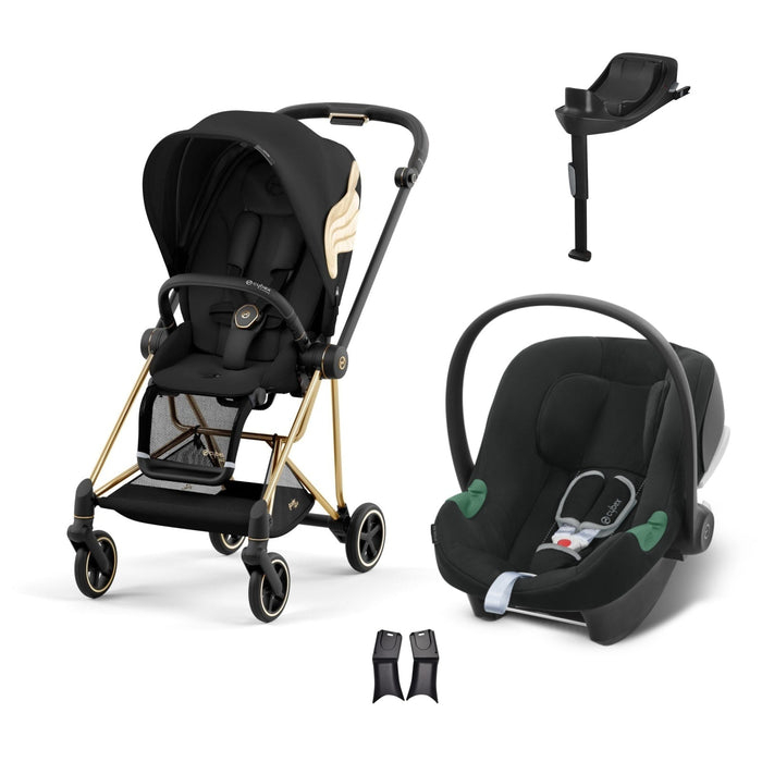 Cybex Mios Travel Sistem | Jeremy Scott Wings & Aton B2 Bazalı Volcano Black — adaptör dahil