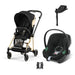 Cybex Mios Travel Sistem | Jeremy Scott Wings & Aton B2 Bazalı Volcano Black — adaptör dahil
