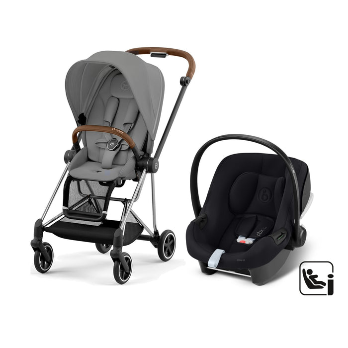 Cybex Mios Travel Sistem | Chrome Brown Mirage Grey & Aton Bazalı Volcano Black