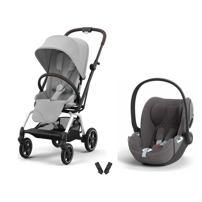 Cybex Eezy S Twist+2 Fog Grey & Cloud T Plus Mirage Grey travel sistem kolajı