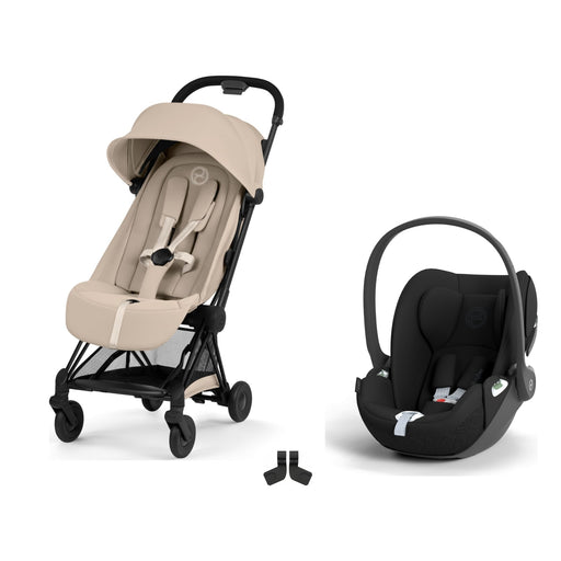 Cybex Coya Travel Sistem | Black Cozy Beige & Cloud T Sephia Black