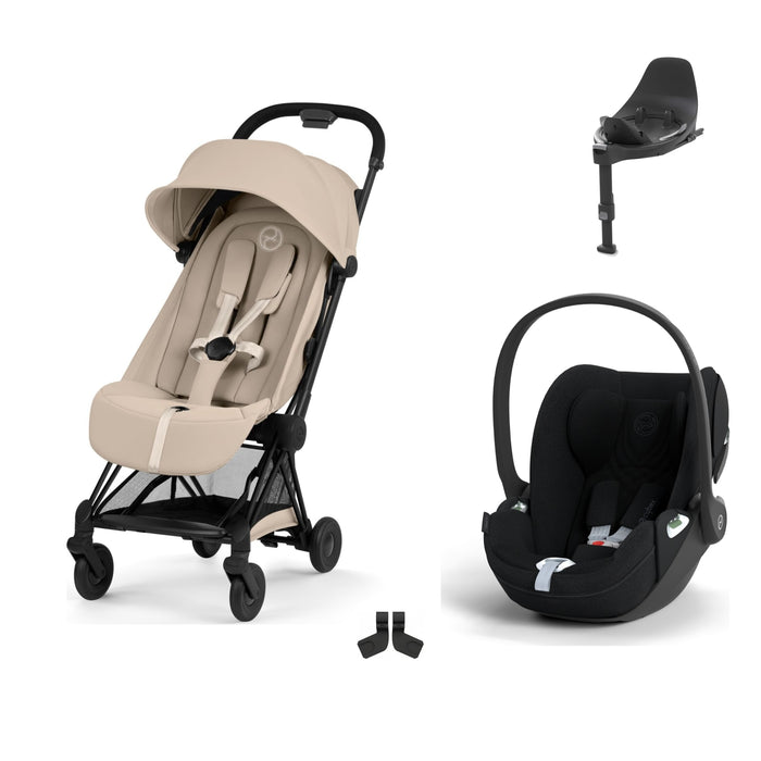 Cybex Coya Travel Sistem | Black Cozy Beige & Cloud T Plus Bazalı Sephia Black