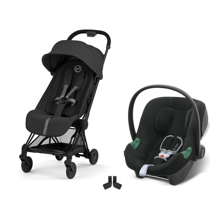 Cybex Coya Travel Sistem | Black Sephia Black & Aton Volcano Black