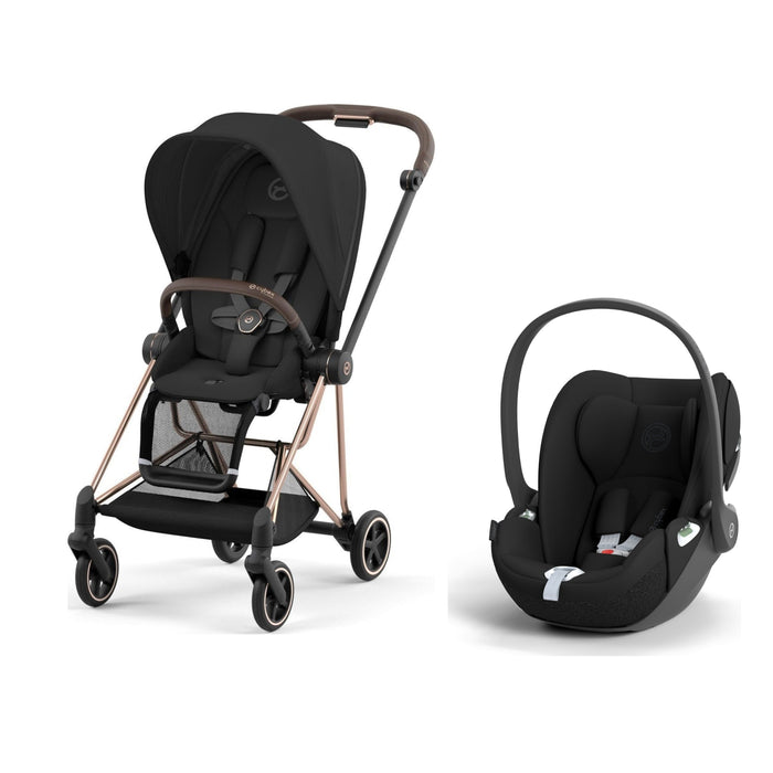Cybex Mios Travel Sistem | Rosegold Sephia Black & Cloud T Bazasız Sephia Black
