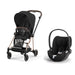 Cybex Mios Travel Sistem | Rosegold Sephia Black & Cloud T Bazasız Sephia Black