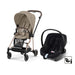Cybex Mios Travel Sistem | Rosegold Cozy Beige & Aton Bazalı Volcano Black
