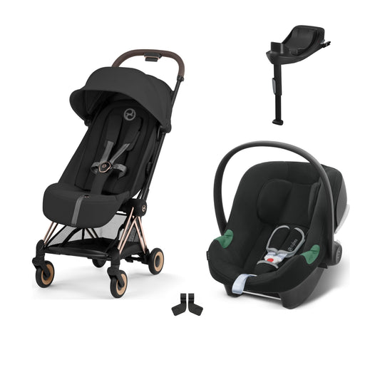 Cybex Coya Travel Sistem | Rosegold Sephia Black & Aton Bazalı Volcano Black