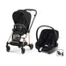 Cybex Mios Travel Sistem | Rosegold Sephia Black & Aton Bazalı Volcano Black