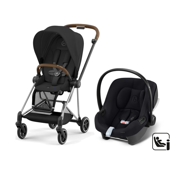 Cybex Mios Travel Sistem | Chrome Brown Sephia Black & Aton Bazasız Volcano Black