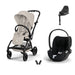 Cybex Eezy S Twist+2 Travel Sistem | Dune Grey & Cloud T Plus Bazalı Sephia Black