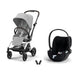 Cybex Eezy S Twist+2 Fog Grey & Cloud T Plus Sephia Black travel sistem kolajı