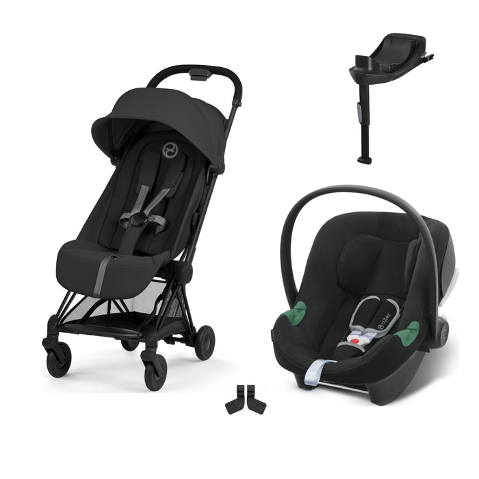 Cybex Coya Travel Sistem | Black Sephia Black & Aton Bazalı Volcano Black