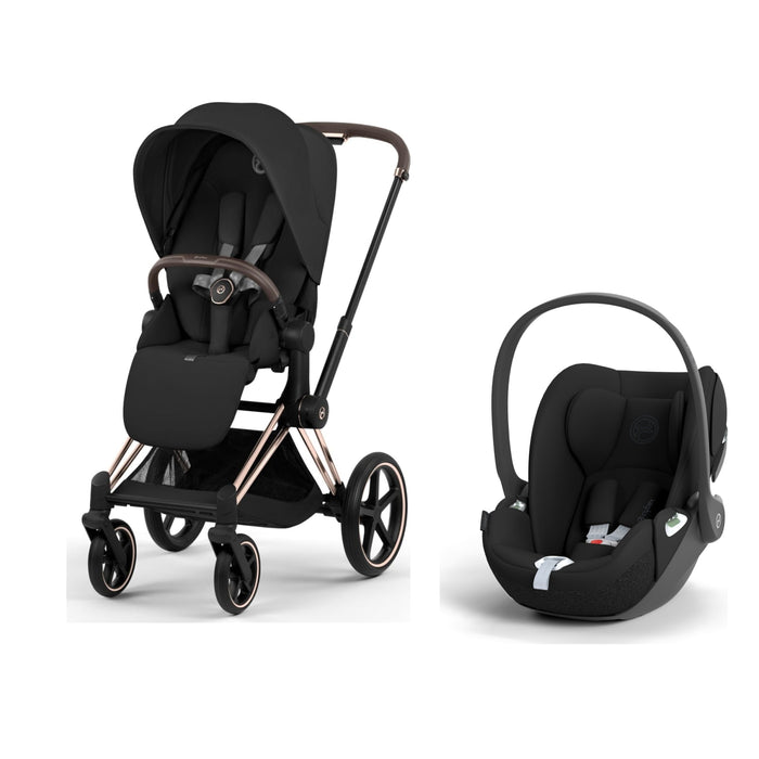 Cybex Priam Travel Sistem | Rosegold Sephia Black & Cloud T Sephia Black