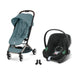 Cybex Orfeo Taupe Stormy Blue, Aton B2 i-Size Volcano Black ve adaptör — travel sistem