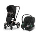Cybex Priam Travel Sistem | Rosegold Sephia Black & Aton Volcano Black