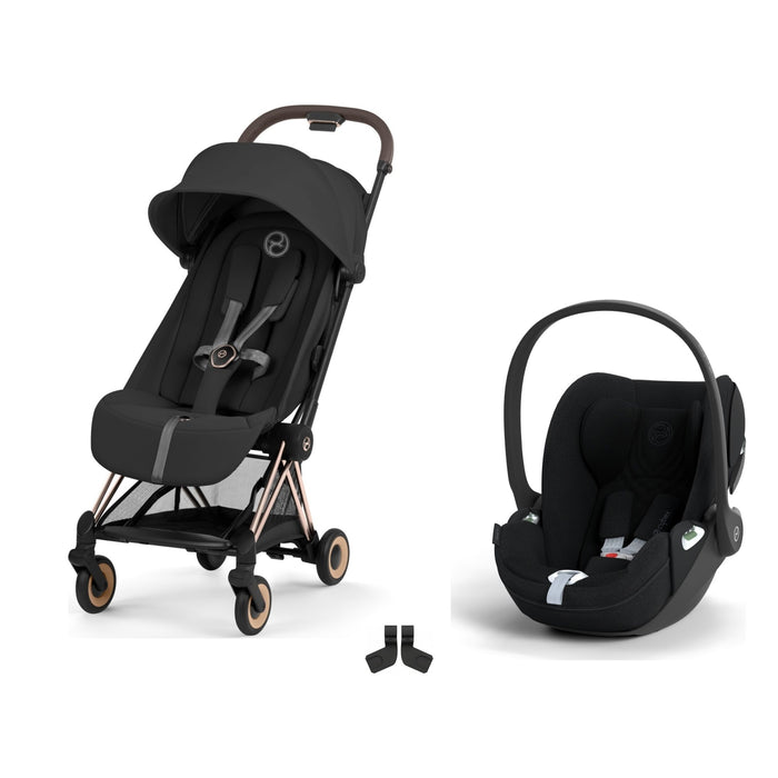 Cybex Coya Travel Sistem | Rosegold Sephia Black & Cloud T Plus Sephia Black