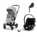 Cybex Eezy S Twist+2 Travel Sistem | Fog Grey & Cloud T Plus Bazalı Sephia Black