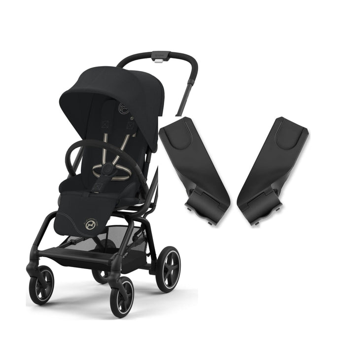 Cybex Eezy S Twist+2 360 Magic Black + Ana Kucağı Adaptörü seti