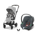 Cybex Eezy S Twist+2 Travel Sistem, Fog Grey & Aton Steel Grey