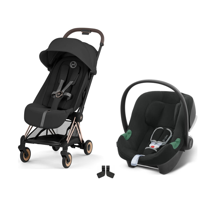 Cybex Coya Travel Sistem | Rosegold Sephia Black & Aton Volcano Black