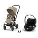 Cybex Eezy S Twist+2 360° Almond Beige & Cloud T Sephia Black travel sistem kolajı