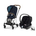 Cybex Mios Travel Sistem | Chrome Brown Midnight Blue & Aton Bazalı Volcano Black
