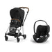 Cybex Mios Travel Sistem | Chrome Brown Sephia Black & Cloud T Bazasız Sephia Black