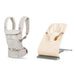 Ergobaby Evolve Mesh Cream bouncer ve Adapt Mesh Natural Beige taşıyıcı seti