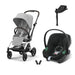 Cybex Eezy S Twist+2 Fog Grey & Aton B2 Bazalı Volcano Black travel sistem kolajı