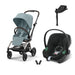 Cybex Eezy S Twist+2 Stormy Blue & Aton B2 Bazalı Volcano Black travel sistem kolajı