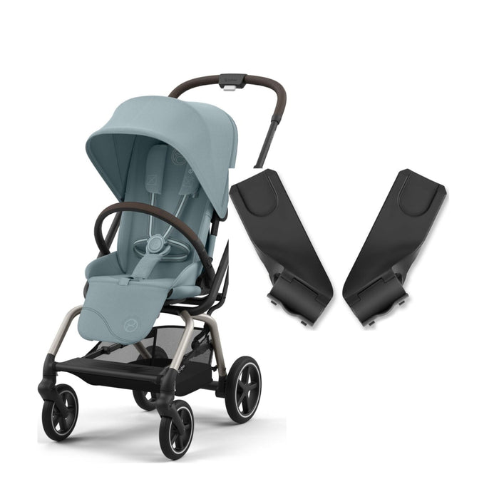 Cybex Eezy S Twist+2 360 Stormy Blue + Ana Kucağı Adaptörü seti