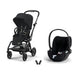 Cybex Eezy S Twist+2 Magic Black & Cloud T Plus Sephia Black travel sistem kolajı