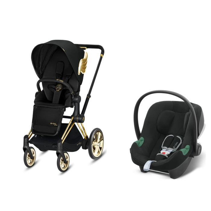 Cybex ePriam Travel Sistem | Jeremy Scott Wings & Aton Volcano Black