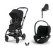 Cybex Eezy S Twist+2 Travel Sistem | Magic Black & Cloud T Plus Bazalı Sephia Black